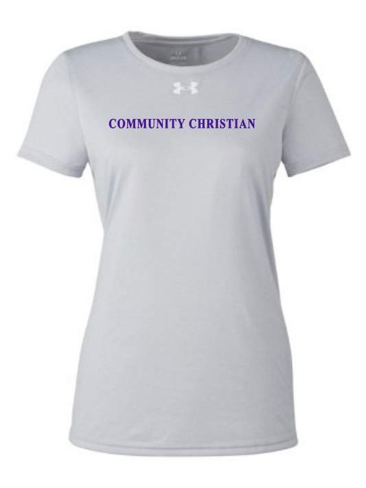 Fan Gear (6476) Under Armour Team Tech T-shirt (women)(lt grey)