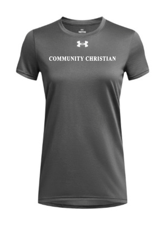 Fan Gear (6476) Under Armour Team Tech T-shirt (women)(drk grey)