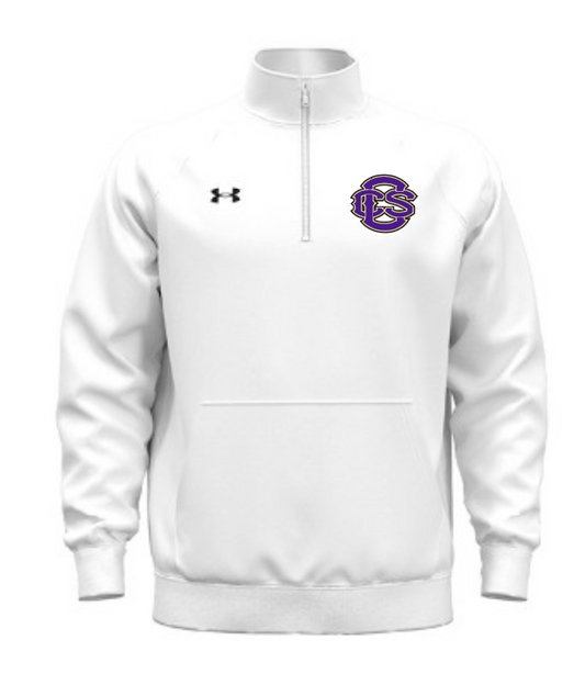 Fan Gear (6475) Under Armour Rival Fleece 1/4 Zip (white)