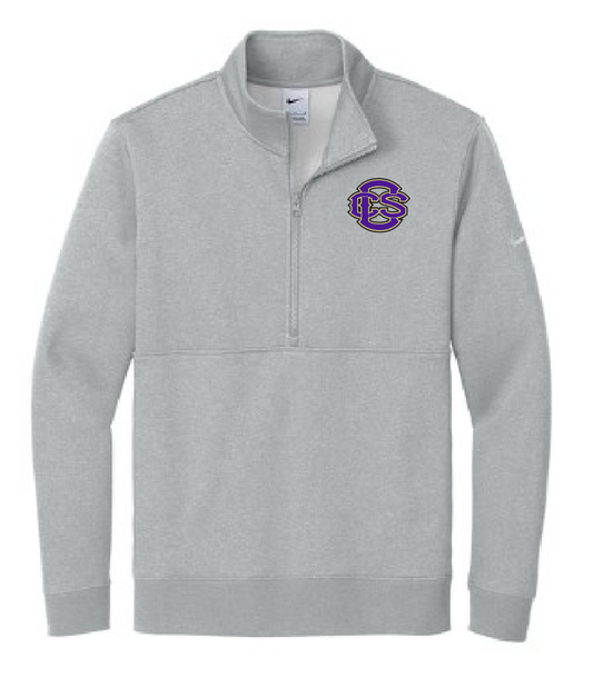 Fan Gear (6475) Nike Club 1/2 Zip Fleece Pullover (heather)