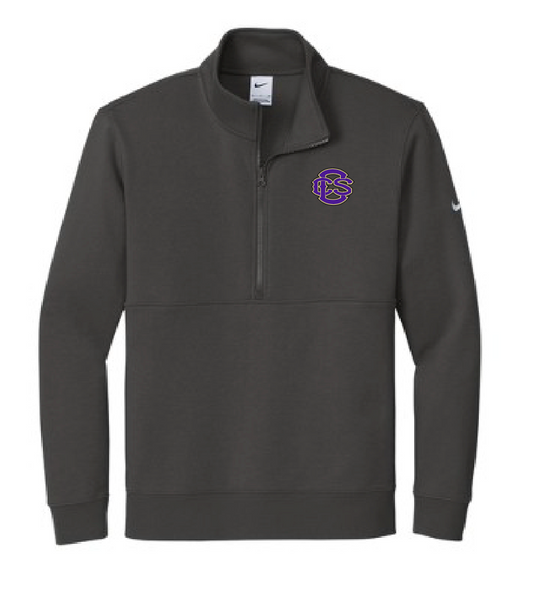Fan Gear (6475) Nike Club 1/2 Zip Fleece Pullover (black)