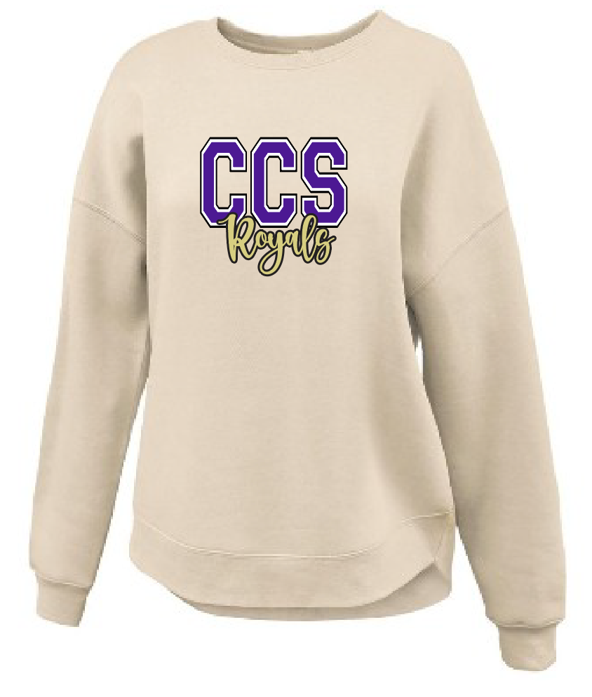 Fan Gear (6474) Pennant Sportswear Women's Crewneck Sweatshirt (beige)