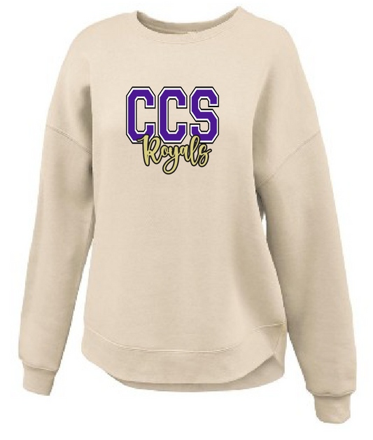 Fan Gear Pennant Sportswear Women's Crewneck Sweatshirt (beige)