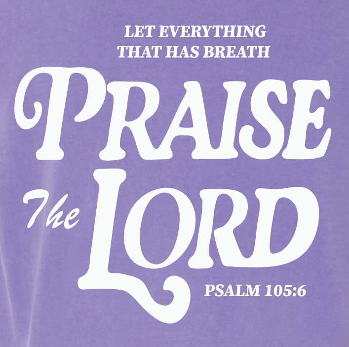 Praise the Lord Comfort Colors L/S T-shirt (violet)