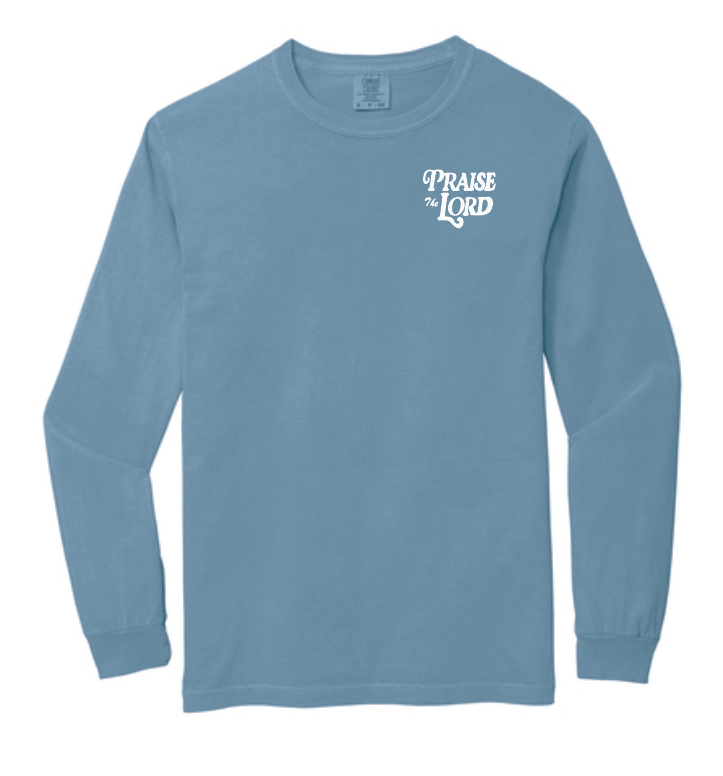 Praise the Lord Comfort Colors L/S T-shirt (denim)
