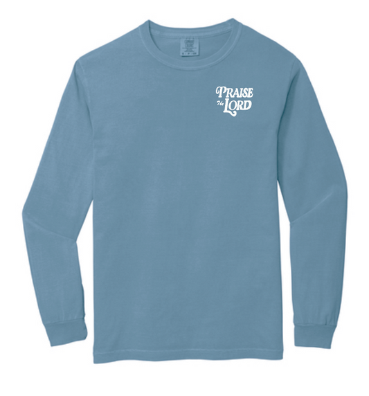 Praise the Lord Comfort Colors L/S T-shirt (denim)