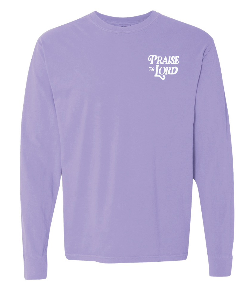 Praise the Lord Comfort Colors L/S T-shirt (violet)