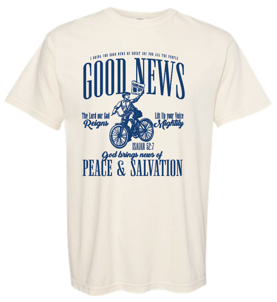Good News Comfort Colors S/S T-shirt (navy print)