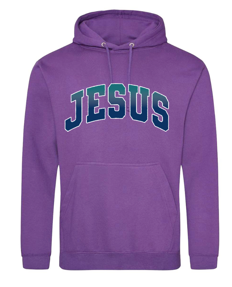 "Stitch" AWDis Hooded Sweatshirt (purple)