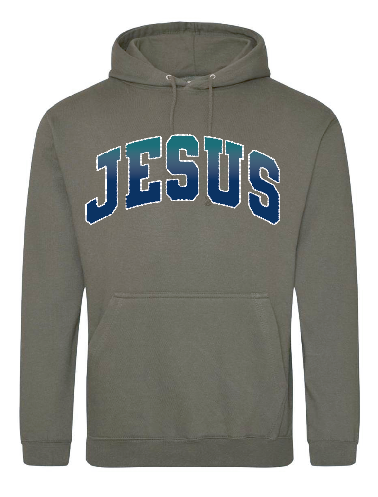 "Stitch" AWDis Hooded Sweatshirt (green)