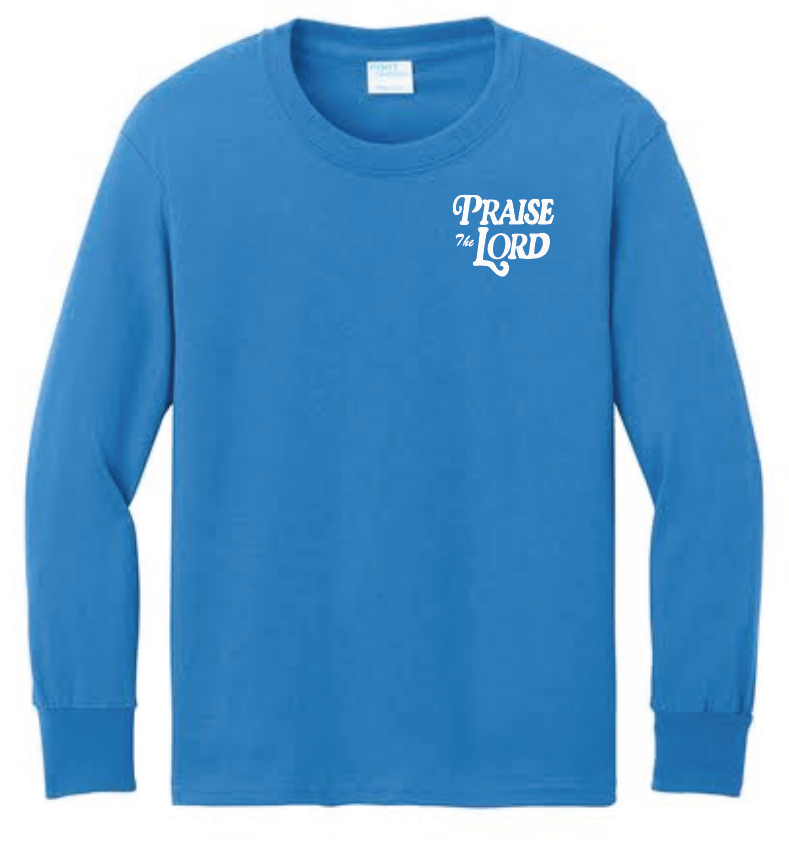 Praise the Lord Port & Co L/S T-shirt (youth)(royal)