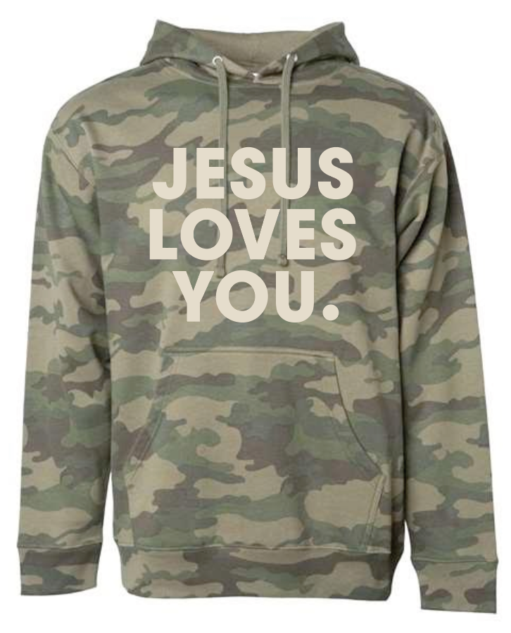 Jesus Loves You Independent Trading Hooded Sweatshirt