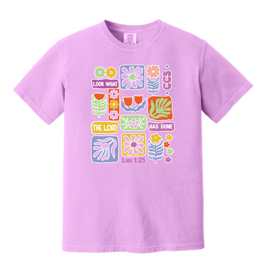 Spring Has Sprung Comfort Colors S/S T-shirt (neon violet)