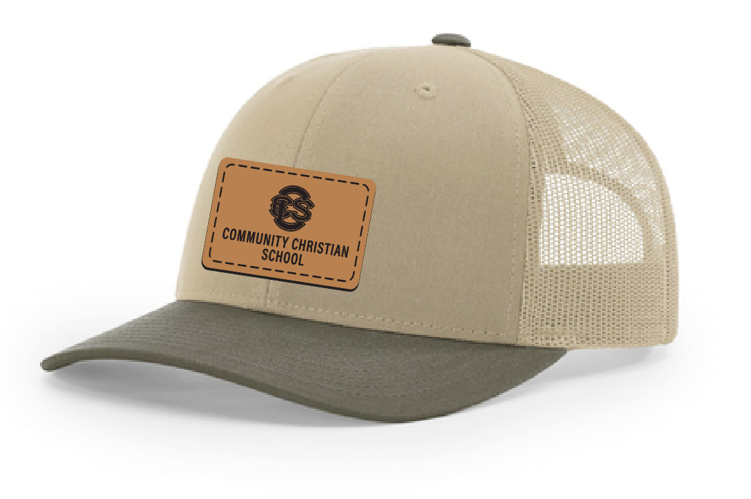 Richardson "Logo Patch" Trucker Cap (khk/br)