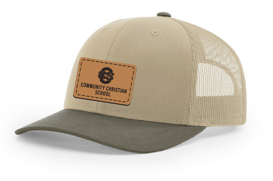 Richardson "Logo Patch" Trucker Cap (khk/br)