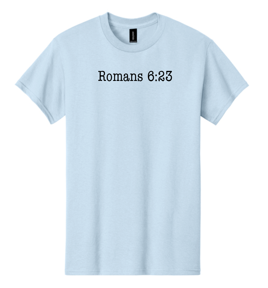 Jesus Paid it All: Basic S/S T-shirt (lt blue)