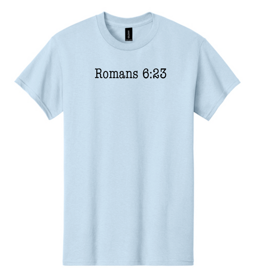 Jesus Paid it All: Basic S/S T-shirt (lt blue)