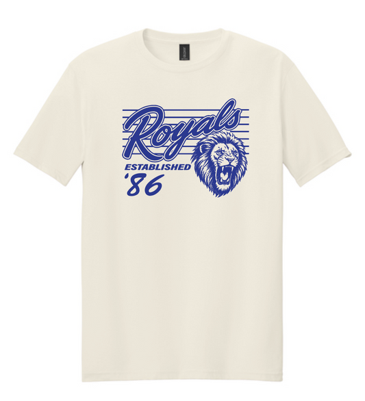 Vintage Royals: Basic S/S T-shirt (blue print)