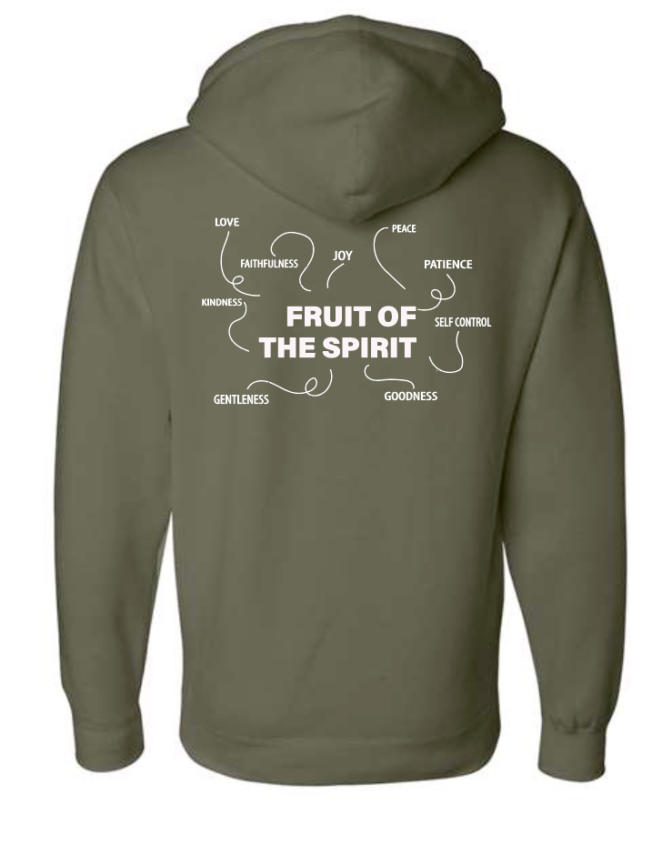 Fruit of the Spirit: Independent Trading Elevated Hooded Sweatshirt (army)