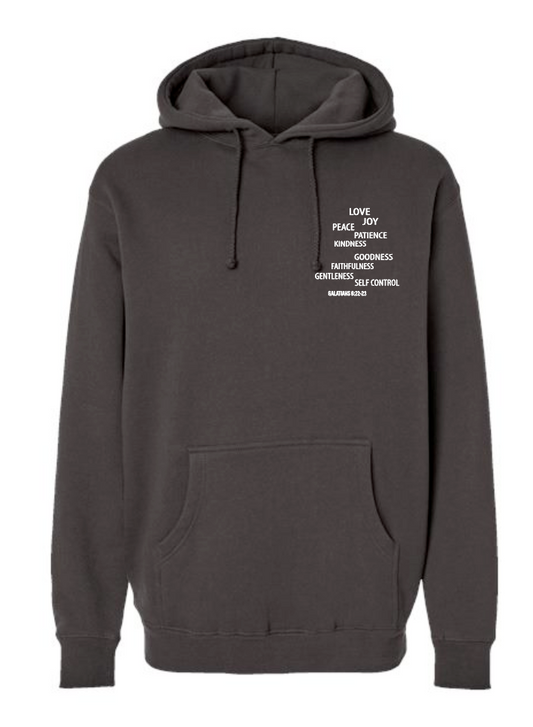 Fruit of the Spirit: Independent Trading Elevated Hooded Sweatshirt (asphalt)