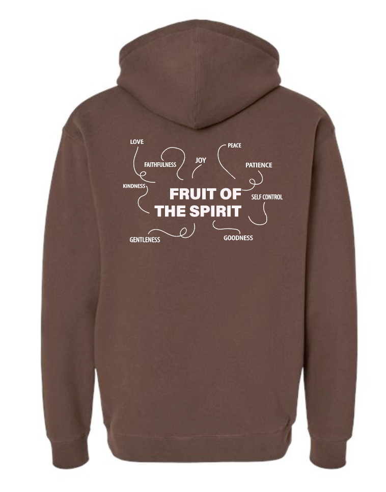 Fruit of the Spirit: Independent Trading Elevated Hooded Sweatshirt (brown)