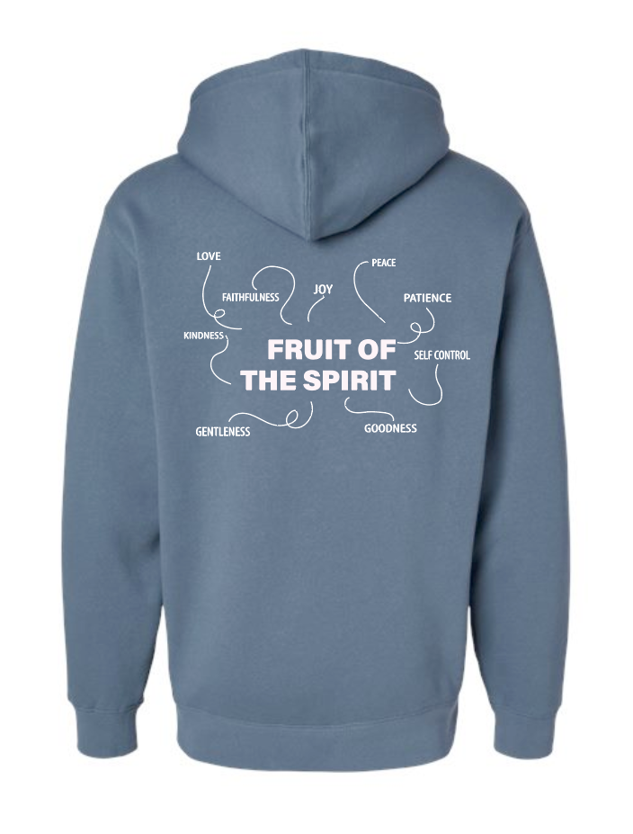 Fruit of the Spirit: Independent Trading Elevated Hooded Sweatshirt (blue)