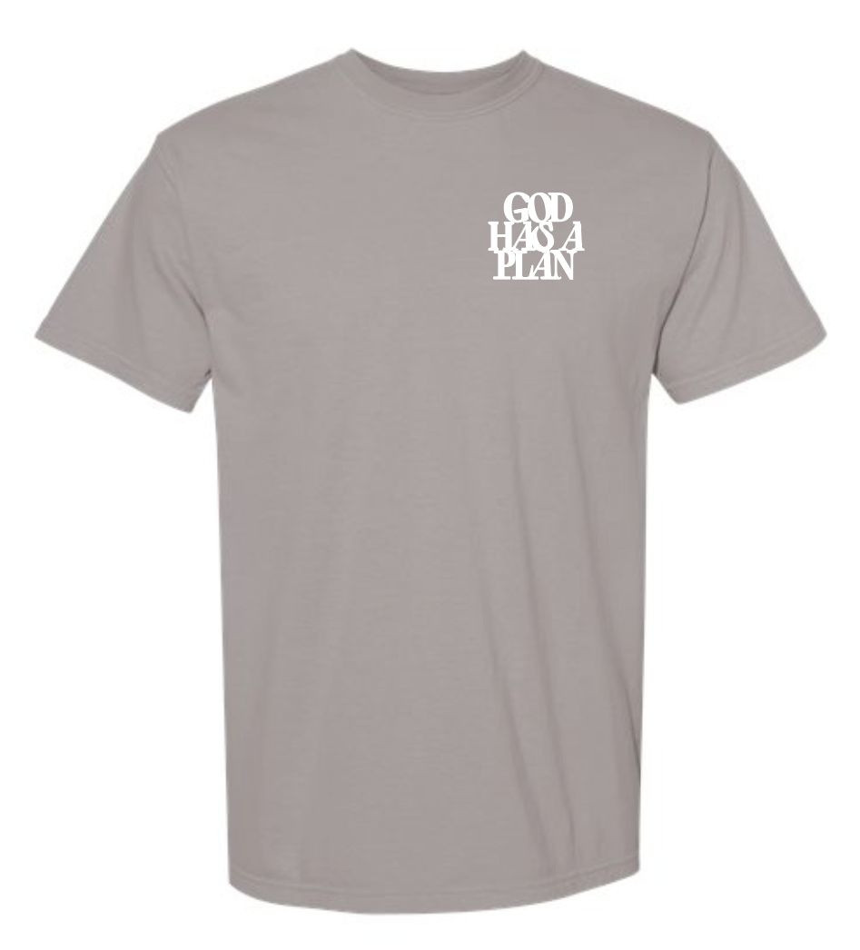God Has a Plan: Comfort Colors S/S T-shirt (granite)