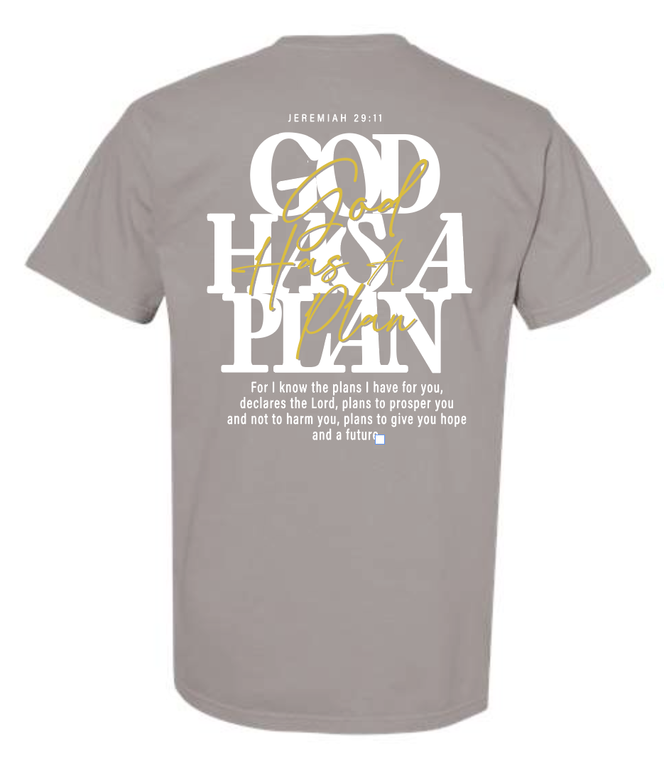 God Has a Plan: Comfort Colors S/S T-shirt (granite)
