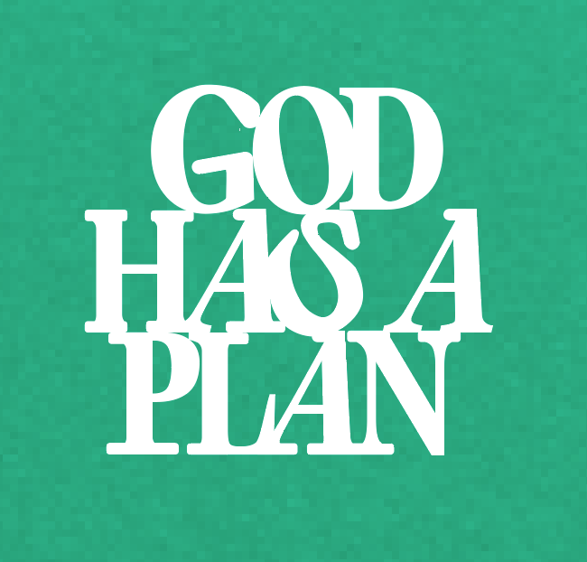 God Has a Plan: Basic L/S T-shirt (youth)(kelly)