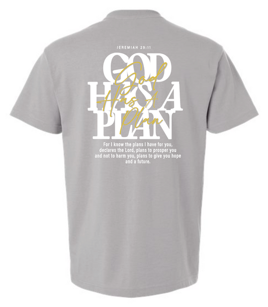 God Has a Plan: American Apparel Premium S/S T-shirt (gravel)