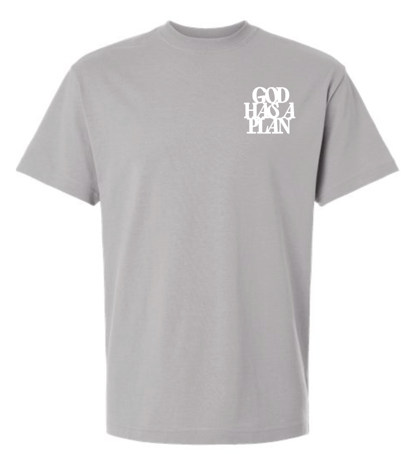 God Has a Plan: American Apparel Premium S/S T-shirt (gravel)