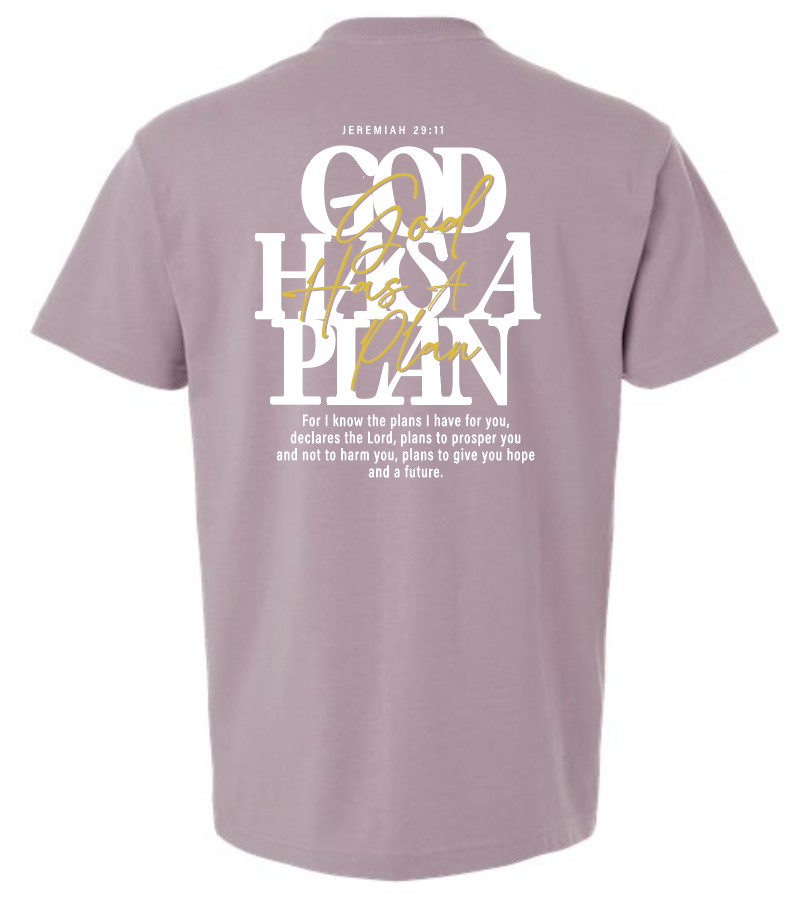 God Has a Plan: American Apparel Premium S/S T-shirt (violet)