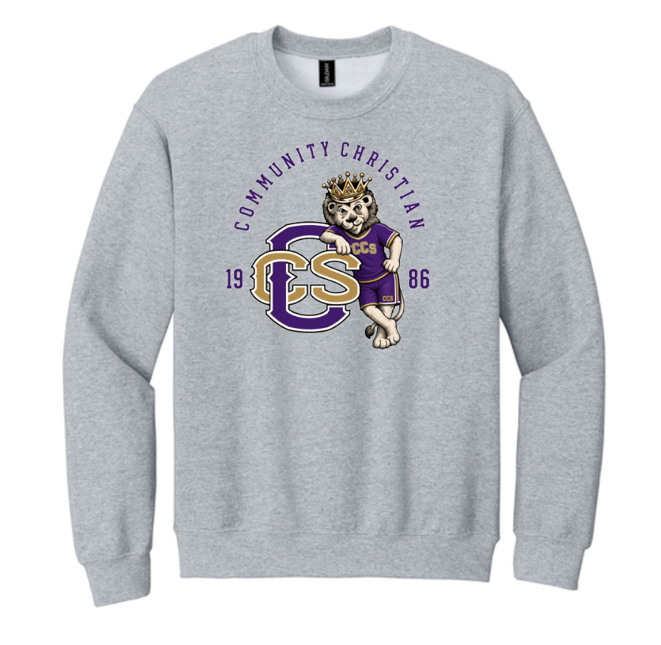 Cartoon Mascot: Gildan Basic Crewneck Sweatshirt