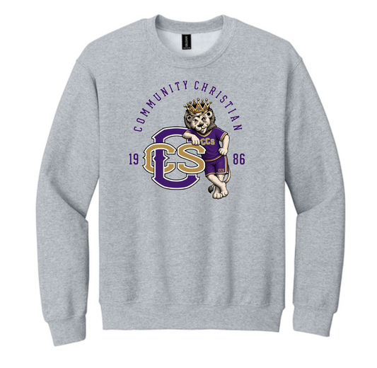 Cartoon Mascot: Gildan Basic Crewneck Sweatshirt