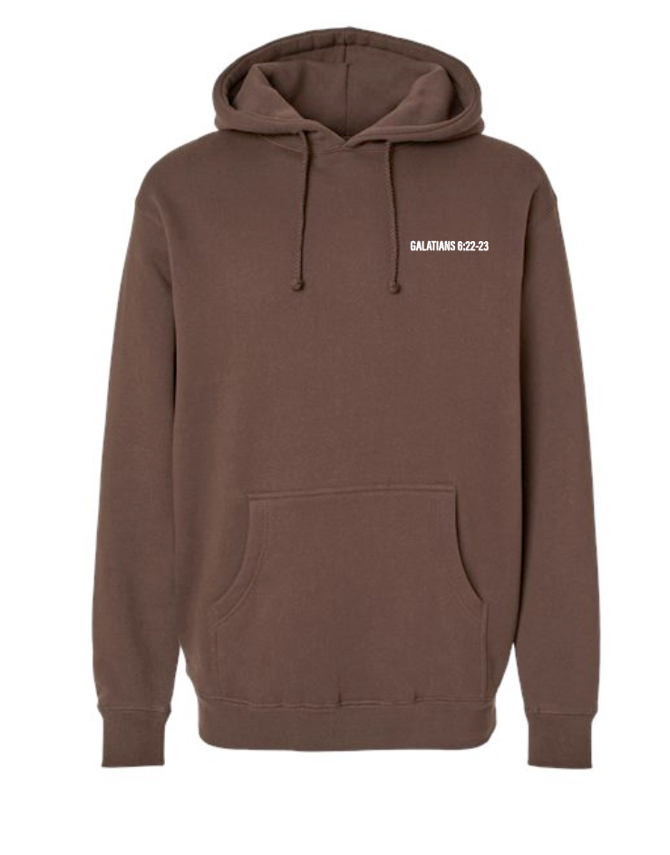 Fruit of the Spirit: Independent Trading Elevated Hooded Sweatshirt (brown)