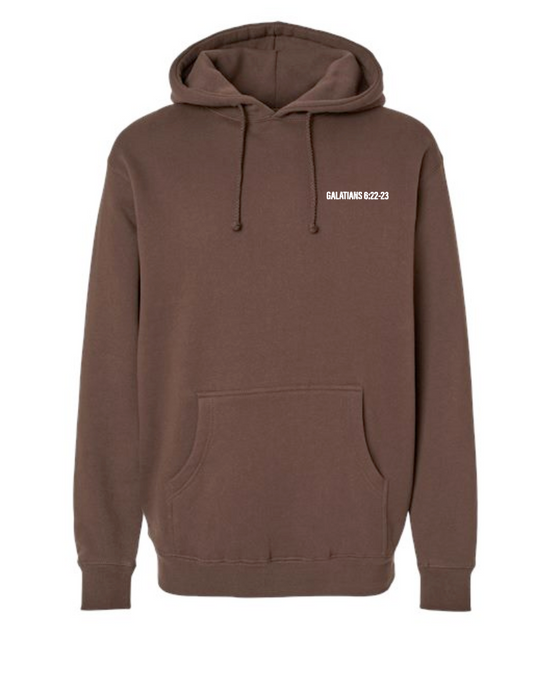 Fruit of the Spirit: Independent Trading Elevated Hooded Sweatshirt (brown)