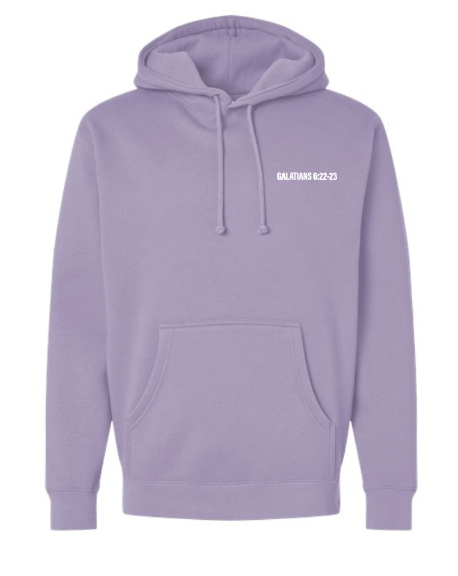Fruit of the Spirit: Independent Trading Elevated Hooded Sweatshirt (purple)