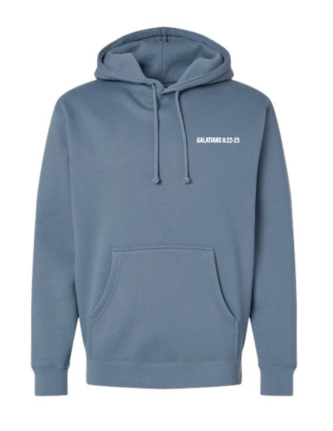 Fruit of the Spirit: Independent Trading Elevated Hooded Sweatshirt (blue)