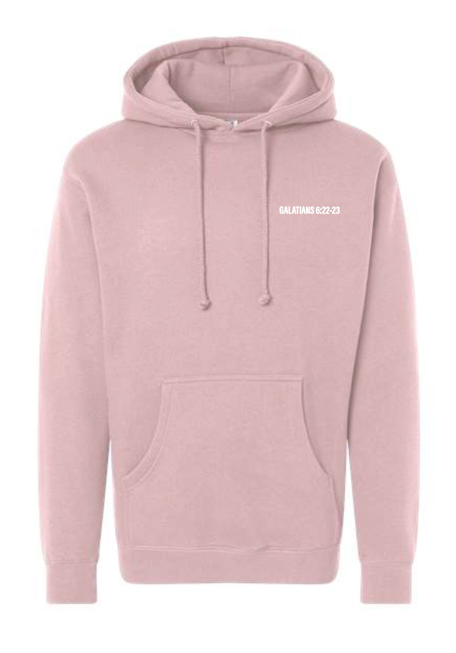 Fruit of the Spirit: Independent Trading Elevated Hooded Sweatshirt (pink)