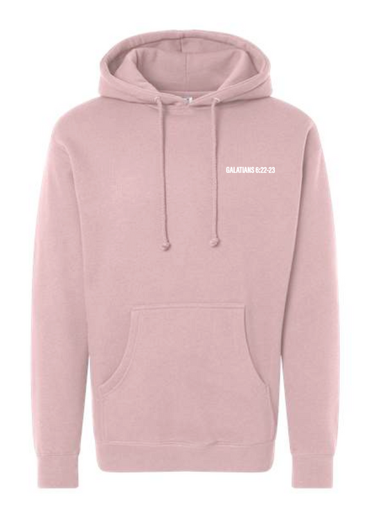 Fruit of the Spirit: Independent Trading Elevated Hooded Sweatshirt (pink)