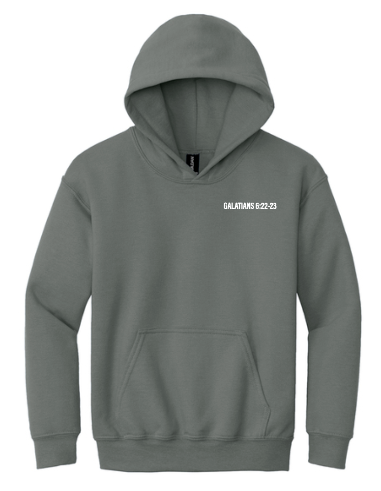 Fruit of the Spirit: Gildan Basic Hooded Sweatshirt (charcoal)