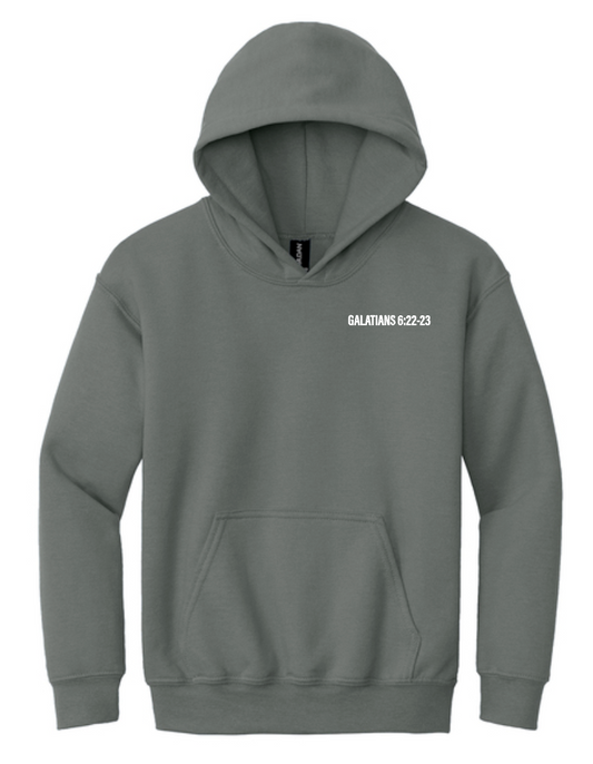 Fruit of the Spirit: Gildan Basic Hooded Sweatshirt (charcoal)