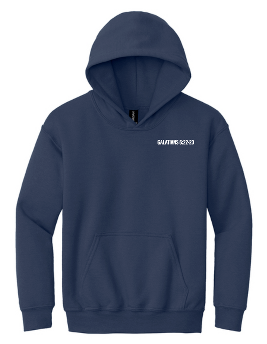 Fruit of the Spirit: Gildan Basic Hooded Sweatshirt (navy)
