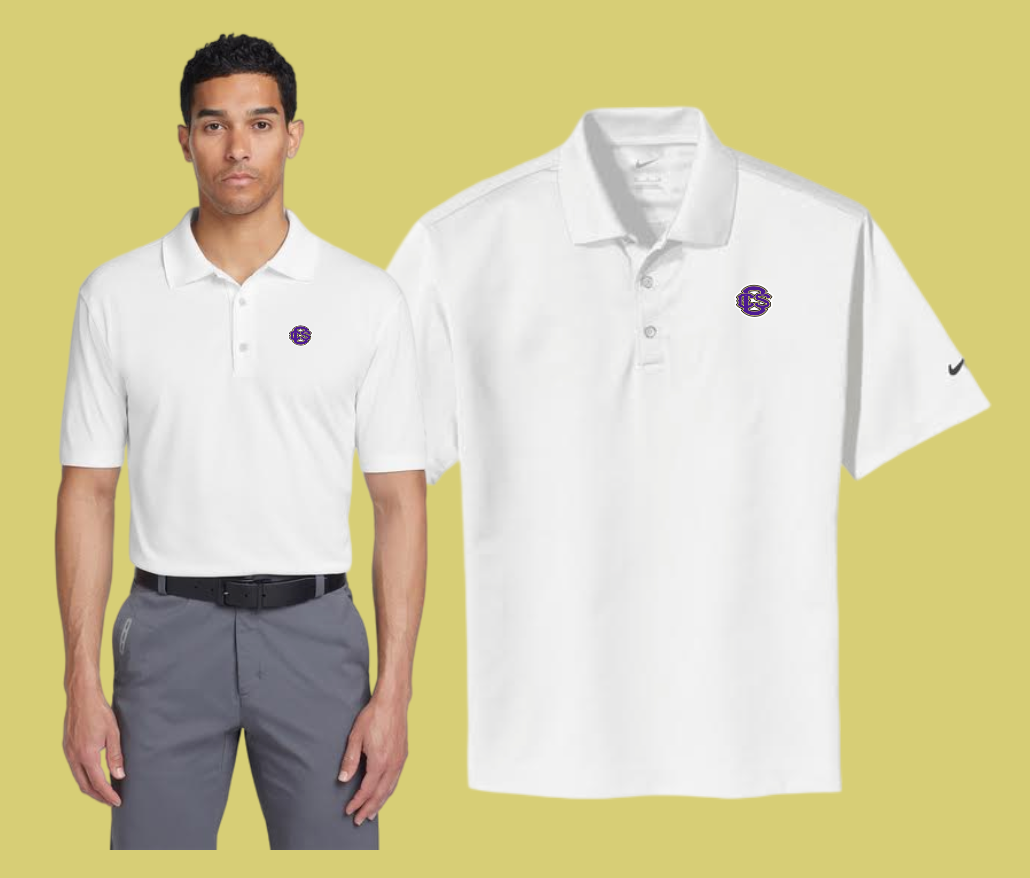 Fan Gear (8273) "CCS Logo" Design Nike Dri-Fit Polo (white)