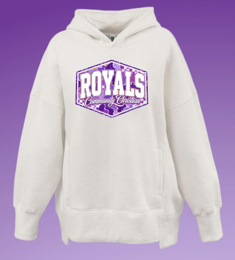 Fan Gear (8277) Pennant Sportswear Women's Oversized Hoodie (cream)