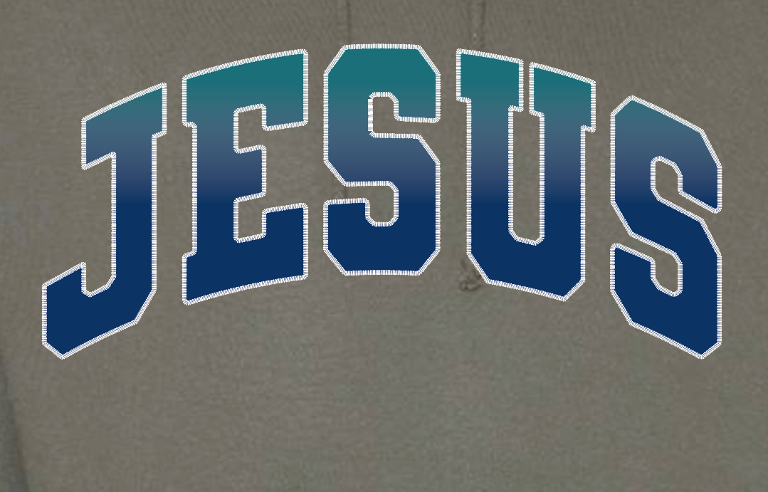 "Stitch" AWDis Hooded Sweatshirt (green)