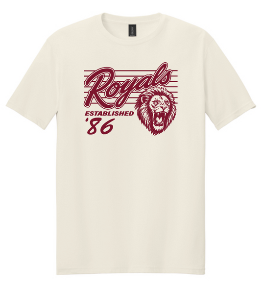 Vintage Royals: Basic S/S T-shirt (red print)