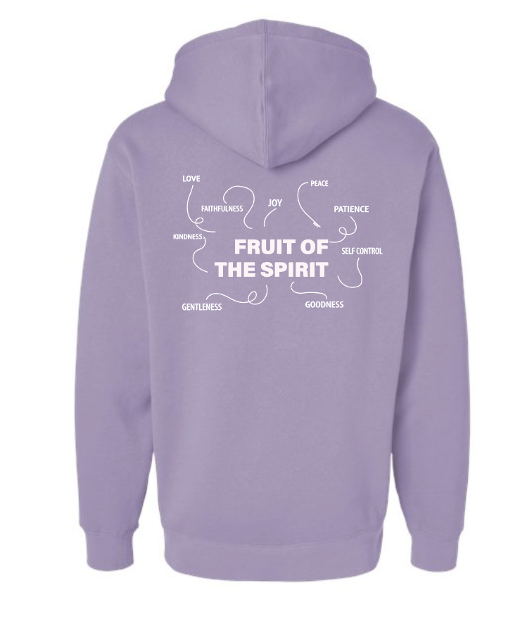 Fruit of the Spirit: Independent Trading Elevated Hooded Sweatshirt (purple)