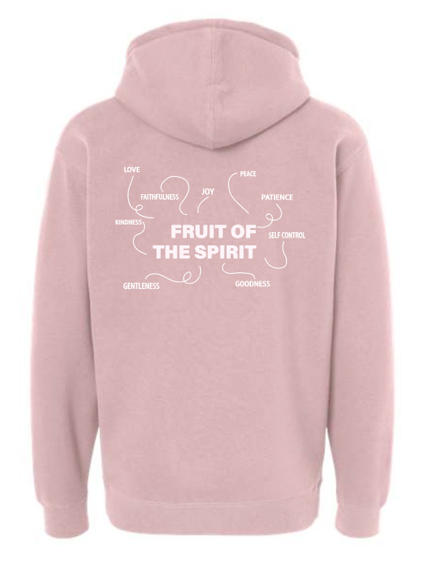 Fruit of the Spirit: Independent Trading Elevated Hooded Sweatshirt (pink)