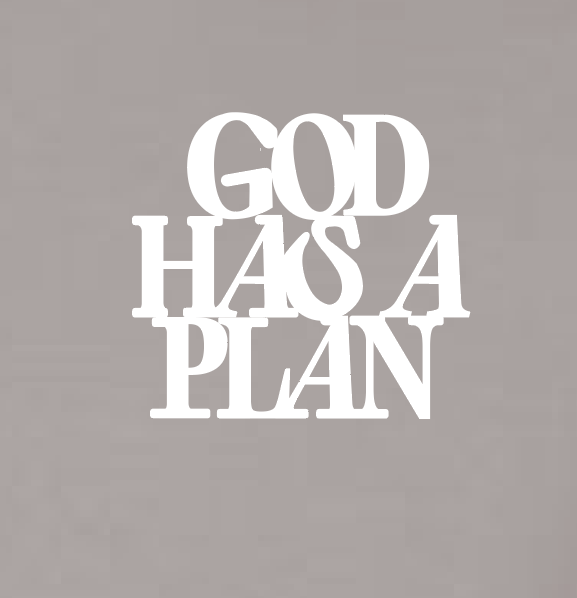 God Has a Plan: Comfort Colors L/S T-shirt (granite)